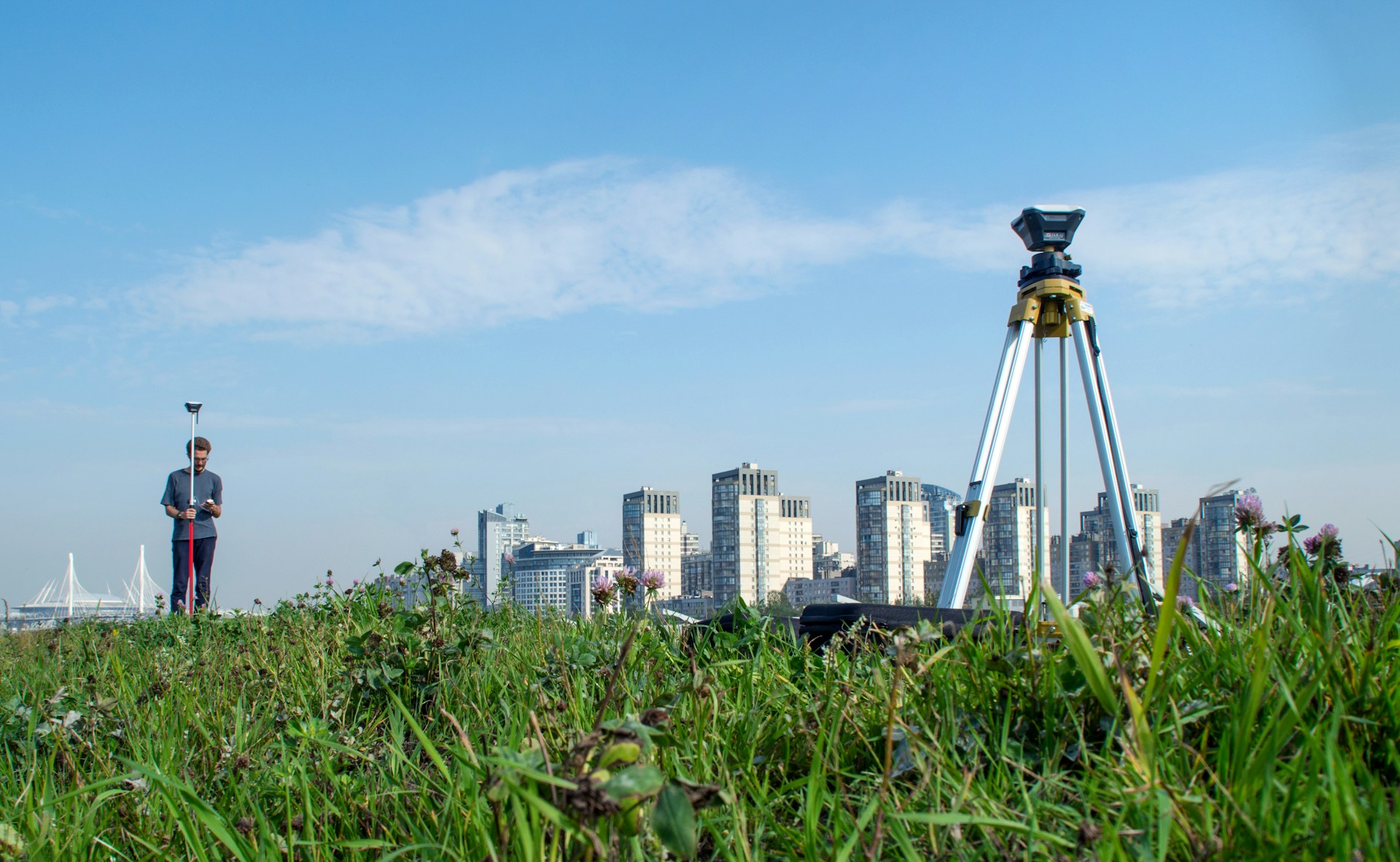 Professional site inspector conducting on-site inspection