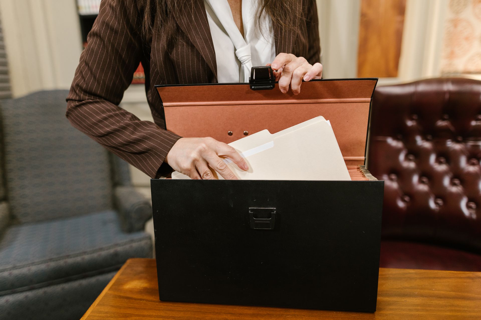 Legal case files and documents under review